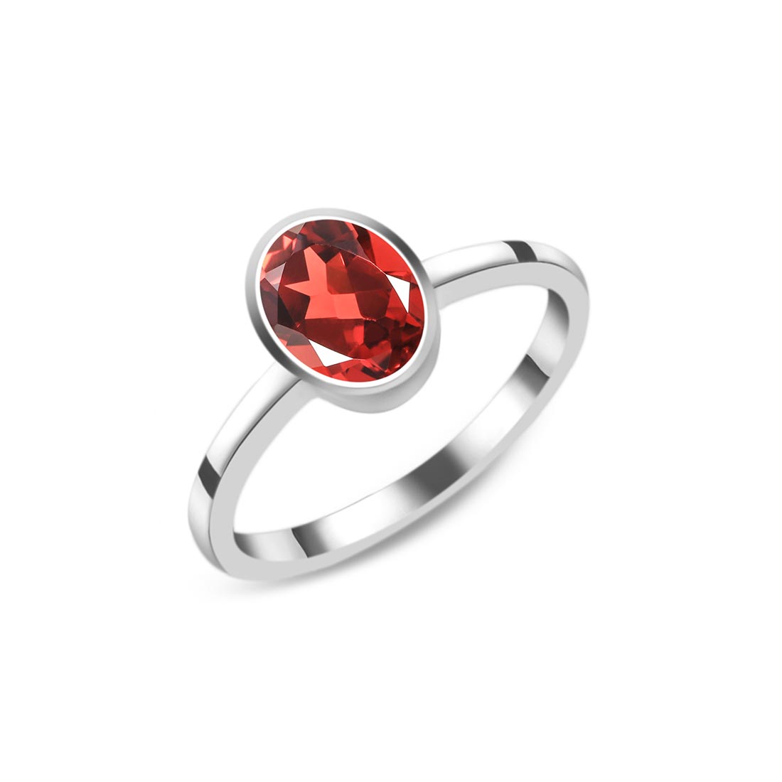 Garnet Ring-(GAR-SR-248.)